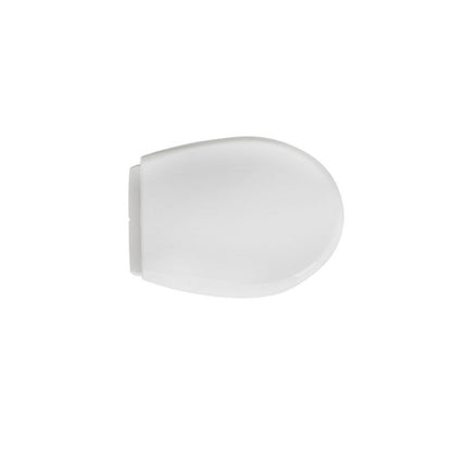 Sedile universale per wc modello Vulcano in polipropilene bianco larghezza 36