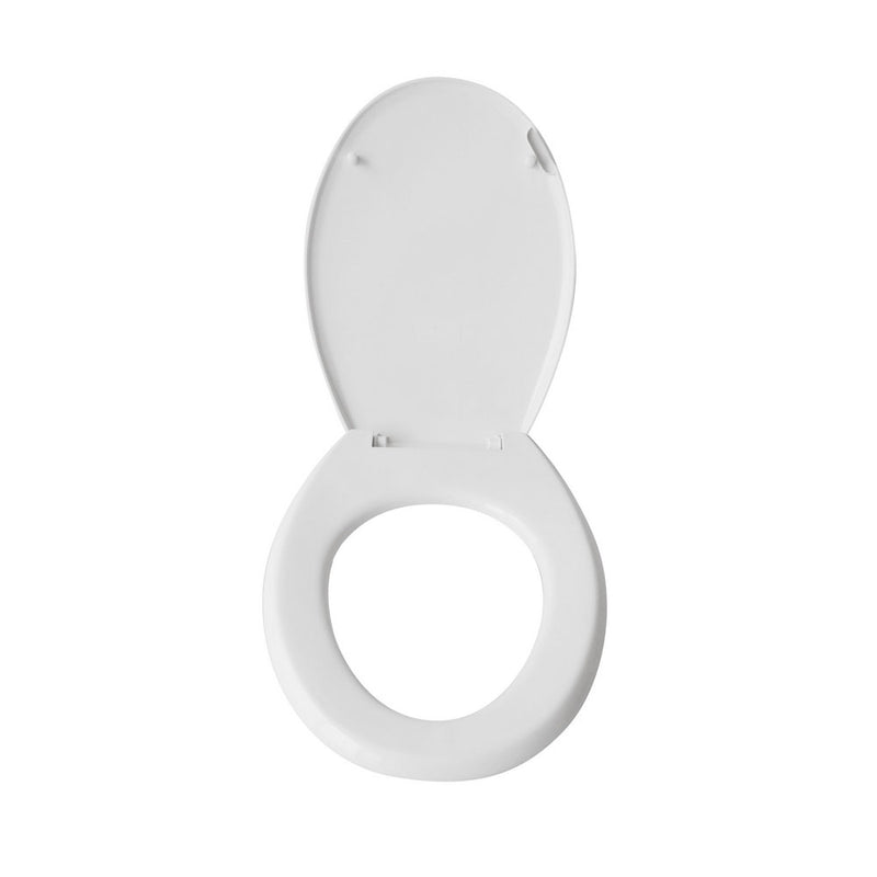 Sedile wc universale Etna in resina infrangibile con maniglia di sollevamento coperchio