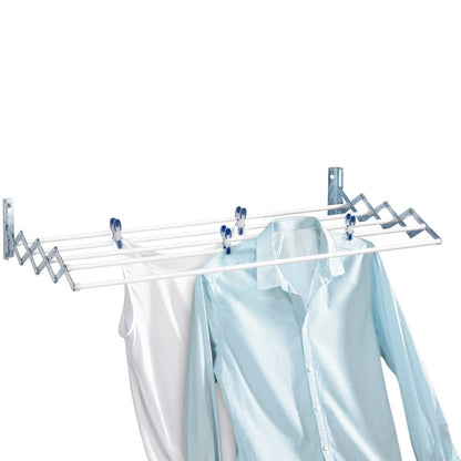 Stendibiancheria estensibile a parete 120 cm in acciaio plastificato by CeramicStore | Lo specialista del tuo bagno