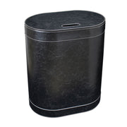 Porta Biancheria stile Vintage 'Koh-i-Noor' in ecopelle con sacca interna - cm 48x30x61h - Nero by CeramicStore | Lo specialista del tuo bagno