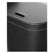 Porta Biancheria stile Vintage 'Koh-i-Noor' in ecopelle con sacca interna - cm 48x30x61h - Nero by CeramicStore | Lo specialista del tuo bagno