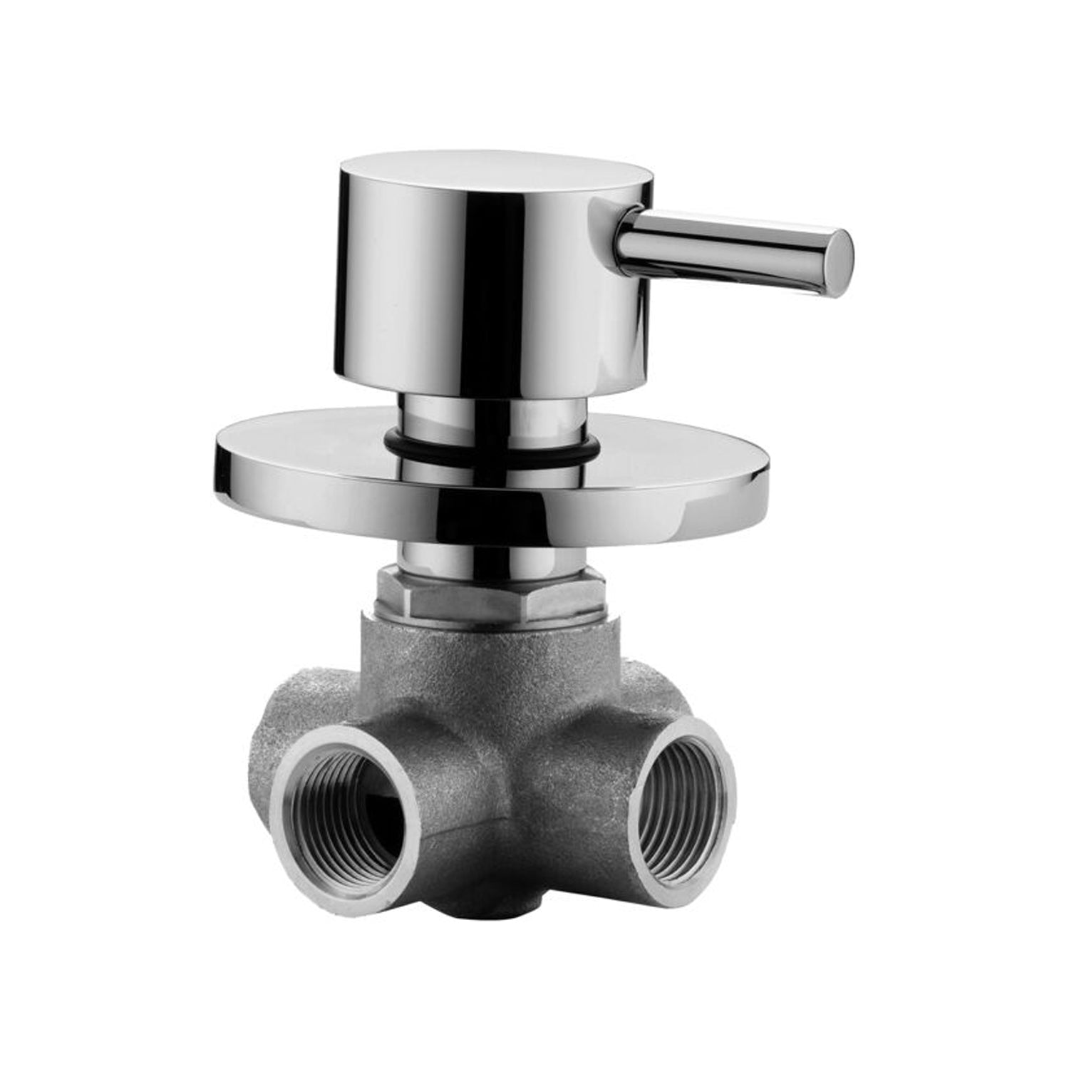 Deviatore incasso Minimal a 2 entrate e 2 uscite Paffoni in ottone cromato by CeramicStore | Lo specialista del tuo bagno