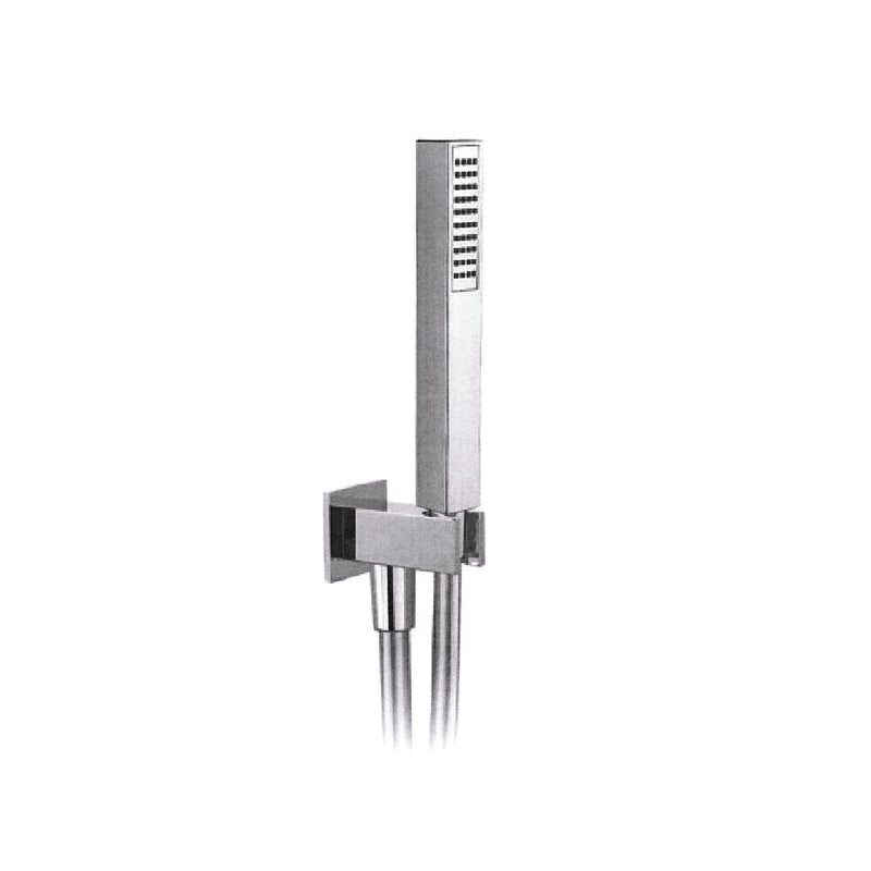 Kit doccia completo con soffione a pioggia e cascata in acciaio inox cromato Keller Taps by CeramicStore | Lo specialista del tuo bagno