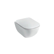 Wc sospeso serie Forever 50 in ceramica bianca lucida con coprivaso chiusura rallentata- Disegno Ceramica
