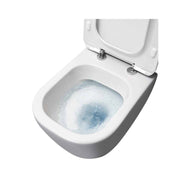 Wc filomuro con scarico traslato serie Forever 55 in ceramica con coprivaso chiusura tradizionale - Disegno Ceramica