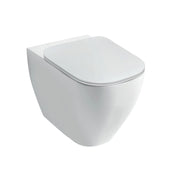 Santari filomuro serie Forever 55 in ceramica bianca con coprivaso chiusura tradizionale- Disegno Ceramica