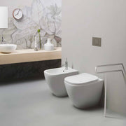 Bidet filomuro serie Forever h48 Terza età in ceramica bianca lucida - Disegno Ceramica
