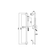 Saliscendi doccia Life con doccia Tonda in metallo - Steel looking by CeramicStore | Lo specialista del tuo bagno