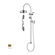 Colonna doccia regolabile Belinda con doccia Retrà² Paffoni - Bronzato by CeramicStore | Lo specialista del tuo bagno