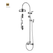 Colonna doccia regolabile Belinda con gruppo doccia incluso Paffoni - Bronzato by CeramicStore | Lo specialista del tuo bagno