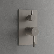 Miscelatore ad incasso per doccia con deviatore 2 vie RubiFlux Tennis Mud - Grigio Fango by CeramicStore | Lo specialista del tuo bagno