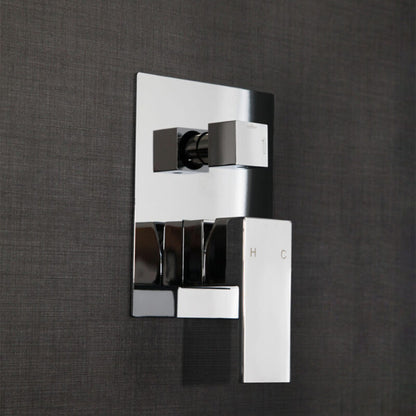 Miscelatore ad incasso quadro per doccia con deviatore 2 vie RubiFlux Square Mud - Grigio Fango by CeramicStore | Lo specialista del tuo bagno