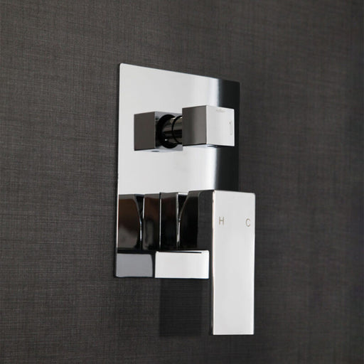 Miscelatore ad incasso quadro per doccia con deviatore 2 vie RubiFlux Square Mud - Grigio Fango by CeramicStore | Lo specialista del tuo bagno