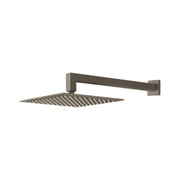 Soffione doccia quadrato 25x25 con getti anticalcare in silicone RubiFlux - Grigio Fango by CeramicStore | Lo specialista del tuo bagno