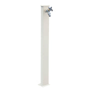 Punto acqua a terra con rubinetto in alluminio verniciato bianco modello Fasten by CeramicStore | Lo specialista del tuo bagno