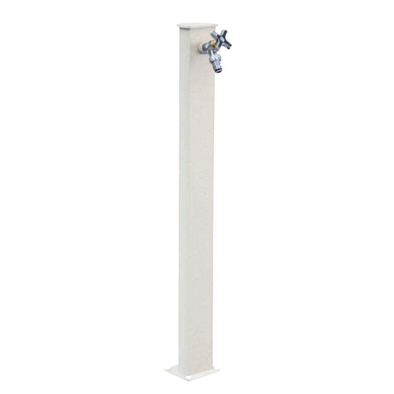 Punto acqua a terra con rubinetto in alluminio verniciato bianco modello Fasten by CeramicStore | Lo specialista del tuo bagno