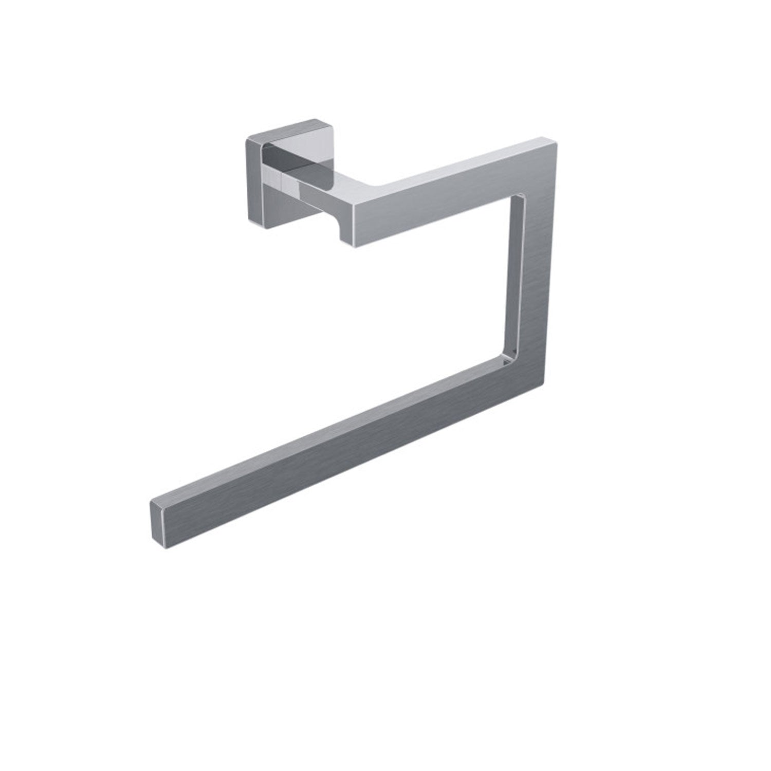 Anello porta asciugamani in ottone da fissare a parete collezione Dado di Lineabeta - Metallo satinato by CeramicStore | Lo specialista del tuo bagno