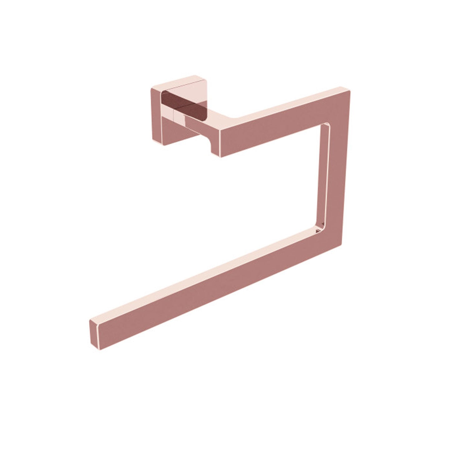 Anello porta asciugamani in ottone da fissare a parete collezione Dado di Lineabeta - Metallo oro rosa by CeramicStore | Lo specialista del tuo bagno