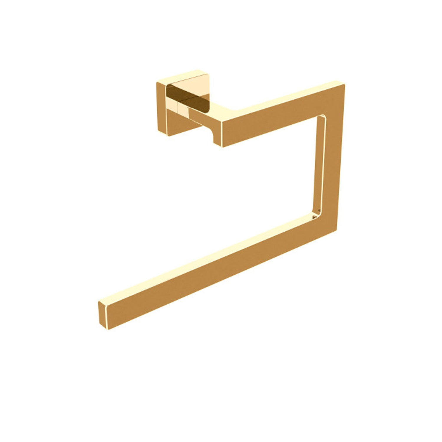Anello porta asciugamani in ottone da fissare a parete collezione Dado di Lineabeta - Metallo oro by CeramicStore | Lo specialista del tuo bagno