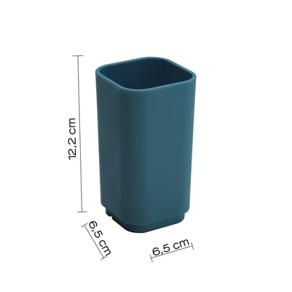 Portaspazzolini da appoggio Gedy serie Seventy - Blu Petrolio