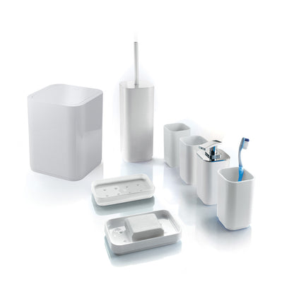 Portasapone da appoggio Gedy serie Seventy - Bianco