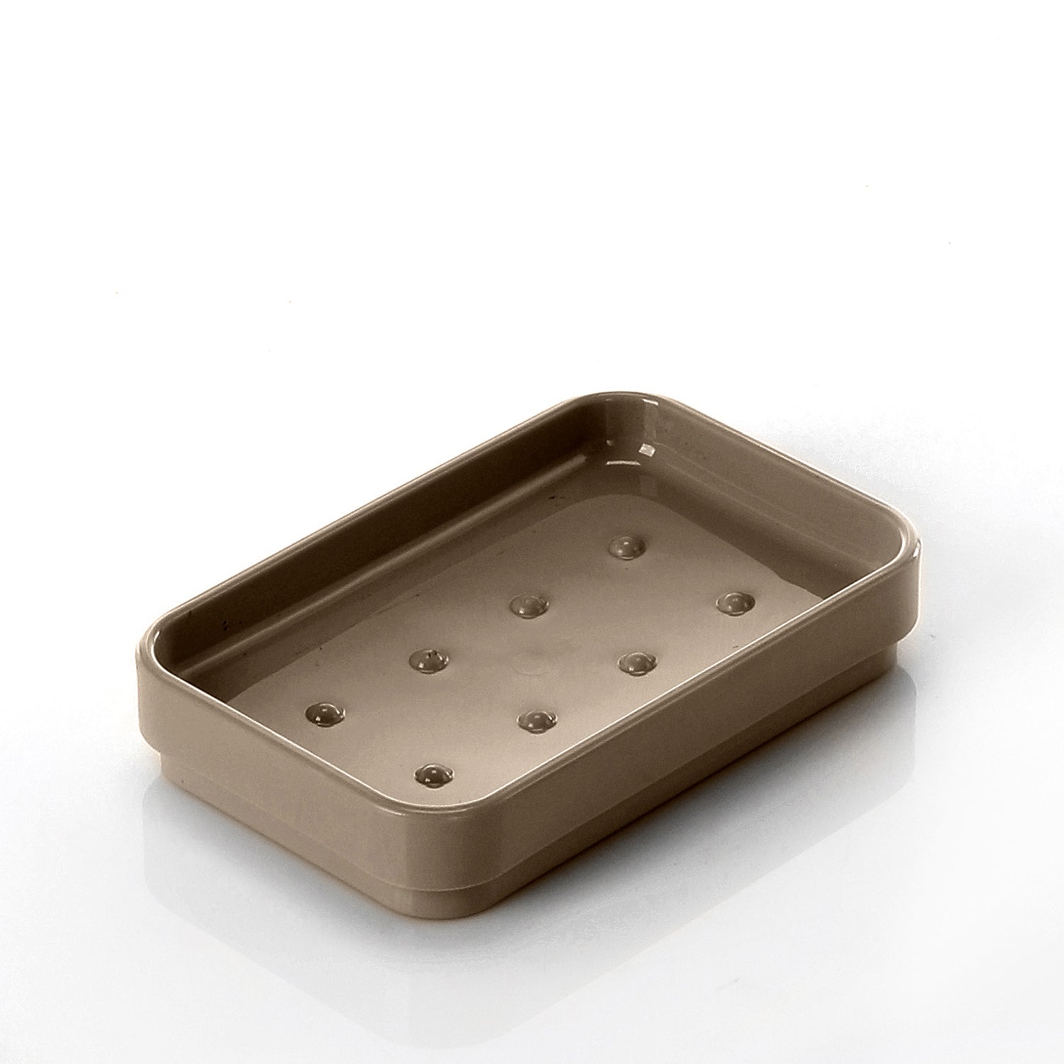 Portasapone da appoggio Gedy serie Seventy - Tortora