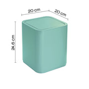 Portarifiuti 8 lt da appoggio Gedy serie Seventy - Acquamarina by CeramicStore | Lo specialista del tuo bagno