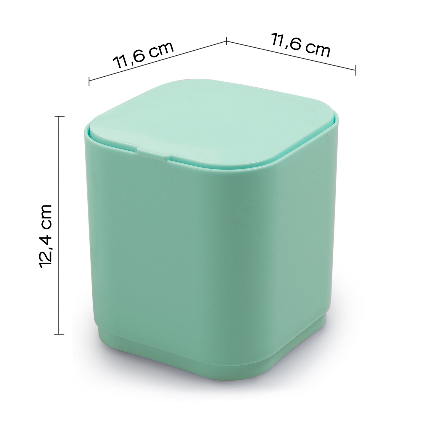 Cestino da tavolo 1.2 lt da appoggio Gedy serie Seventy - Acquamarina by CeramicStore | Lo specialista del tuo bagno