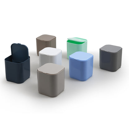 Cestino da tavolo 1.2 lt da appoggio Gedy serie Seventy - Tortora by CeramicStore | Lo specialista del tuo bagno