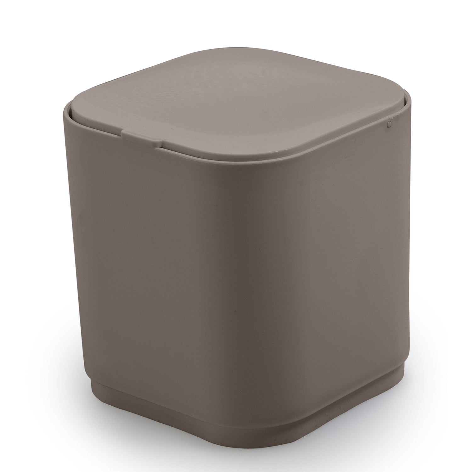 Cestino da tavolo 1.2 lt da appoggio Gedy serie Seventy - Tortora by CeramicStore | Lo specialista del tuo bagno