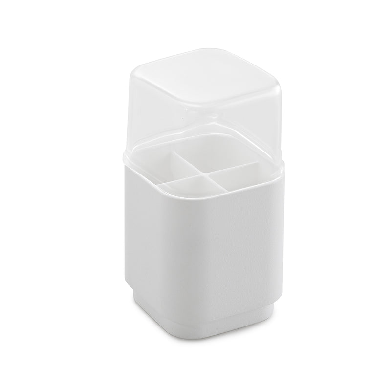 Porta testine per spazzolino elettrico da appoggio Gedy serie Seventy - Bianco