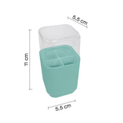 Porta testine per spazzolino elettrico da appoggio Gedy serie Seventy - Acquamarina