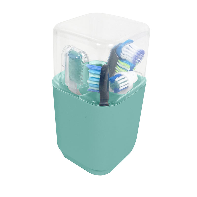 Porta testine per spazzolino elettrico da appoggio Gedy serie Seventy - Acquamarina