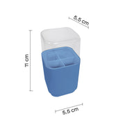 Porta testine per spazzolino elettrico da appoggio Gedy serie Seventy - Celeste