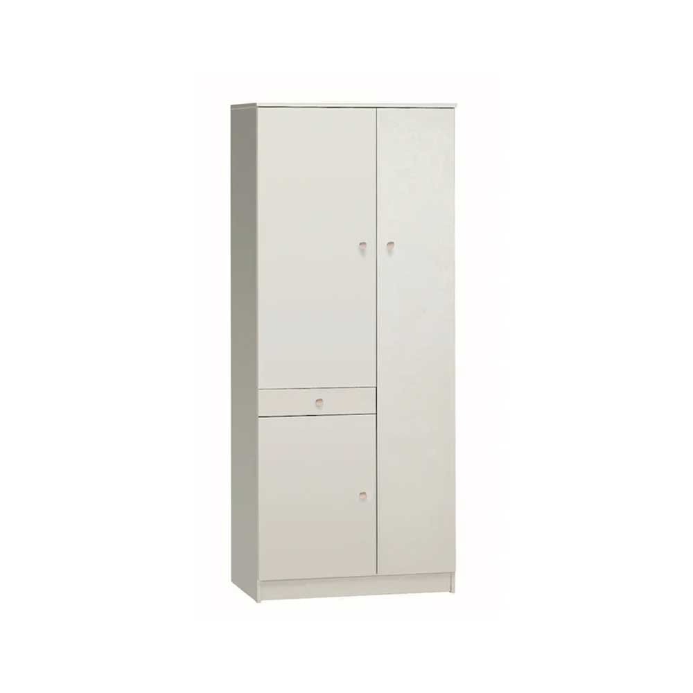 Mobile Multiuso a 3 ante e 1 cassetto con 6 ripiani regolabili finitura Bianco Lisco by Sarmog by CeramicStore | Lo specialista del tuo bagno