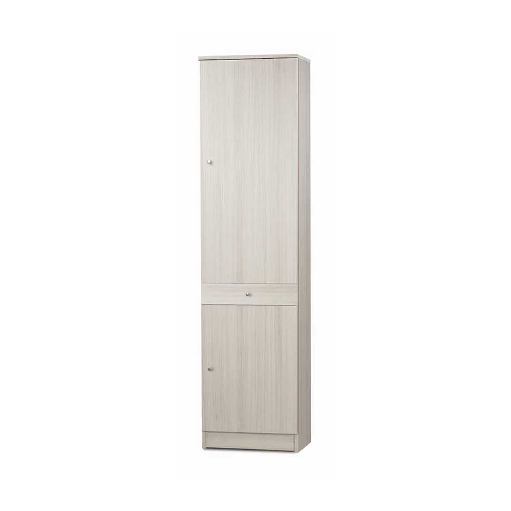 Mobile colonna a 2 ante e 1 cassetto con 3 ripiani regolabili finitura Eucalipto by Sarmog by CeramicStore | Lo specialista del tuo bagno