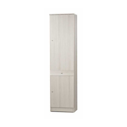Mobile colonna a 2 ante e 1 cassetto con 3 ripiani regolabili finitura Eucalipto by Sarmog by CeramicStore | Lo specialista del tuo bagno