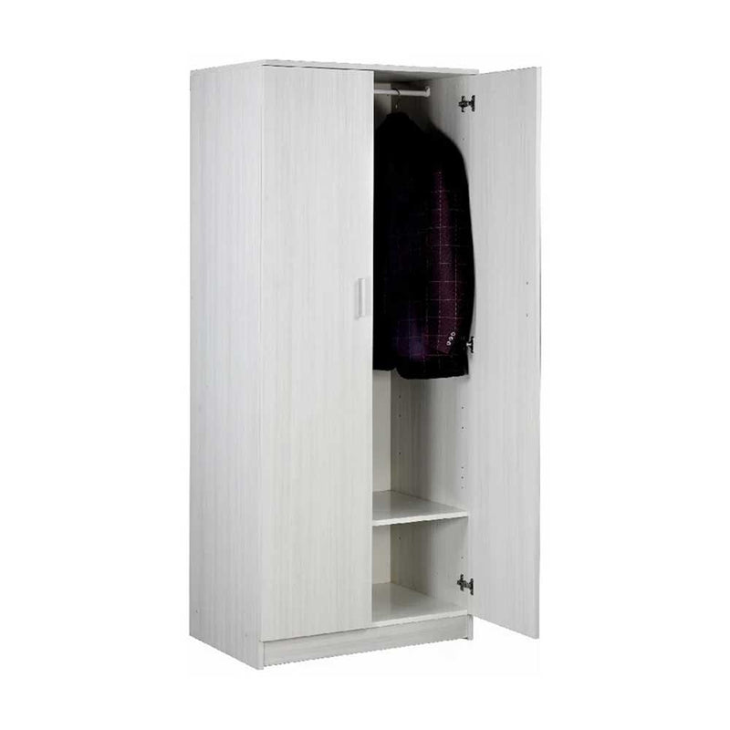 Armadio a due ante con barra portabiti e 2 ripiani finitura Eucalipto by Sarmog by CeramicStore | Lo specialista del tuo bagno