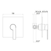 Miscelatore incasso doccia ad una via modello Color Gattoni by CeramicStore | Lo specialista del tuo bagno