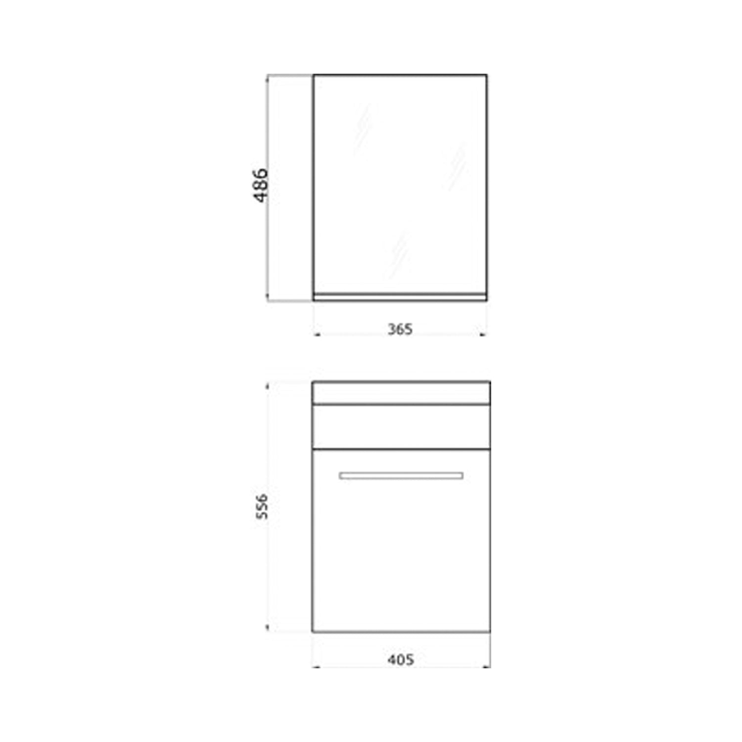 Mobile bagno con lavabo e specchiera Cubi&Co Pick - Rovere Fumo by CeramicStore | Lo specialista del tuo bagno