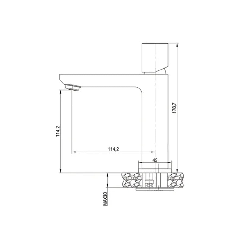 Kit miscelatore lavabo + bidet + doccia a due vie RubiFlux serie Lilium Modello Chrome con piletta clic-clac in acciaio inox - Cromato lucido
