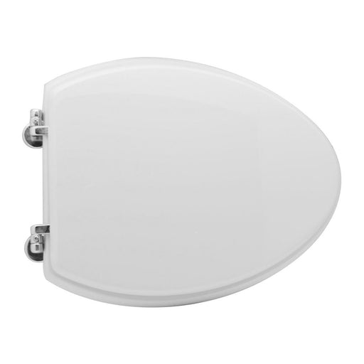 Sedile WC per Scala serie Spazio con cerniere regolabili in legno stabilizzato - Bianco