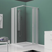 Box doccia angolare con 2 lati a soffietto modello Rosy linea Plissà¨ 90x90 by CeramicStore | Lo specialista del tuo bagno