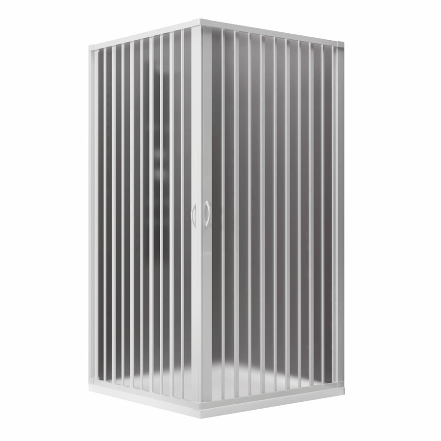 Box doccia angolare con 2 lati a soffietto modello Rosy linea Plissà¨ 80x80 by CeramicStore | Lo specialista del tuo bagno