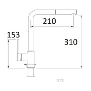 Miscelatore cucina con doccia estraibile nero opaco Mixlav by CeramicStore | Lo specialista del tuo bagno