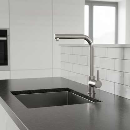 Küchenmischer mit ausziehbarer Brause gebürstetes Nickel Mixlav