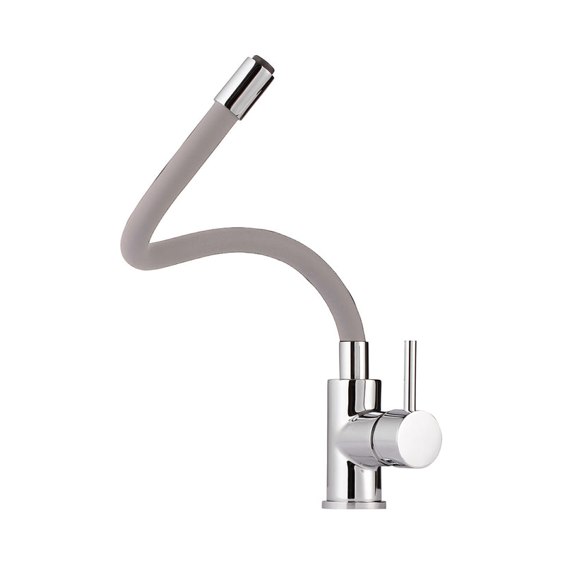 Miscelatore cucina con canna flessibile e girevole in silicone grigio Mixlav by CeramicStore | Lo specialista del tuo bagno