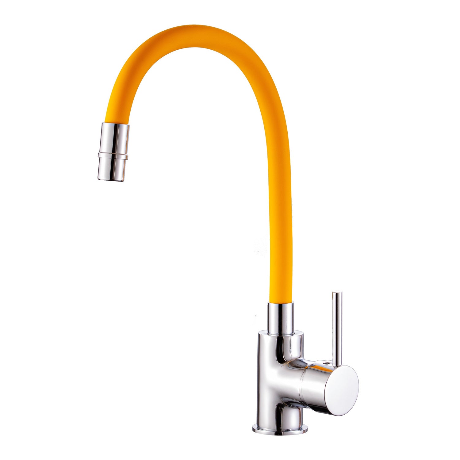 Miscelatore cucina con canna flessibile e girevole in silicone giallo Mixlav by CeramicStore | Lo specialista del tuo bagno