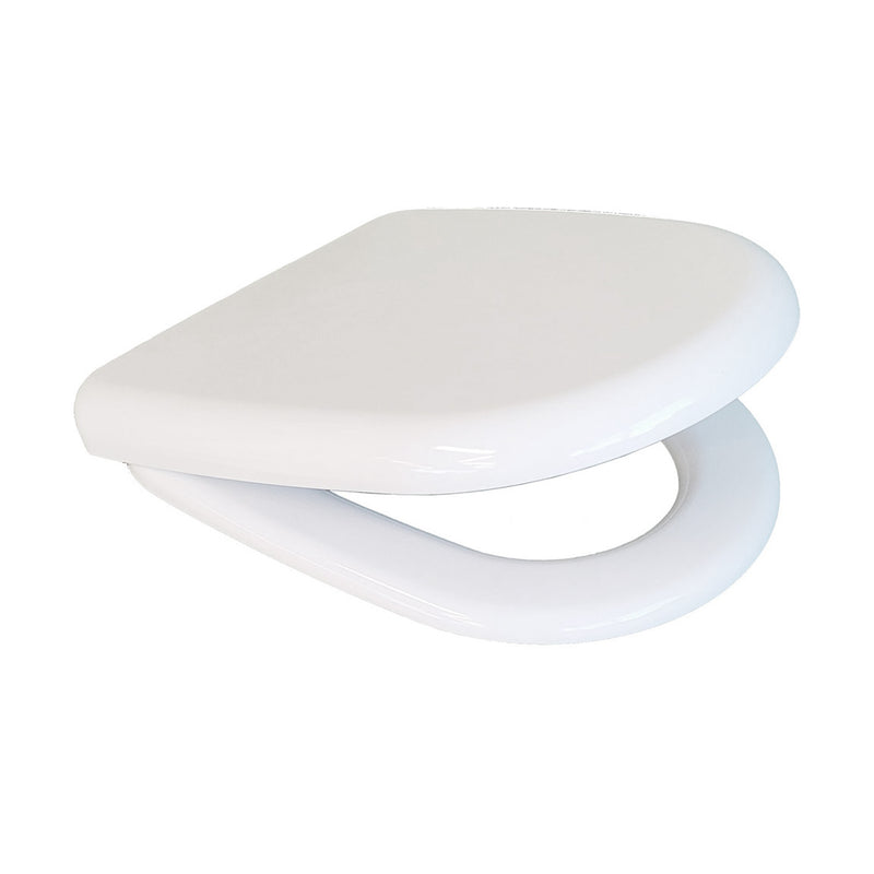 Sedile wc in termoindurente avvolgente con chiusura soft close larghezza 36 cm