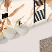 Sanitari sospesi Rimless con copriwater Soft Close BathCore serie Infinity 53x36